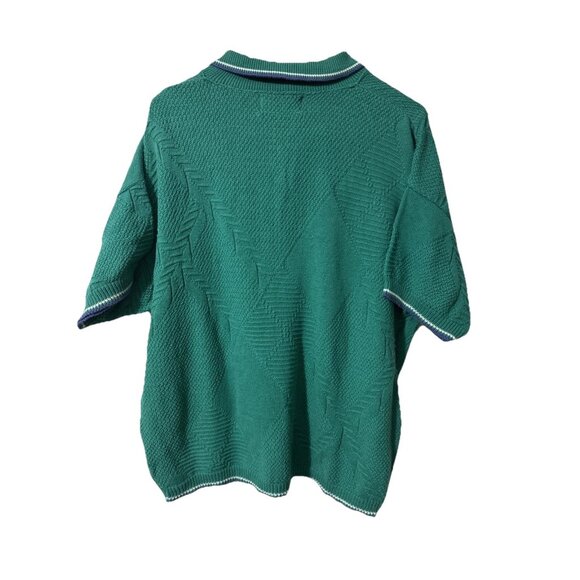 Pacific Coast Ladies Golfwear Green Short Sleeve Sweater Size XL USA - Picture 3 of 6